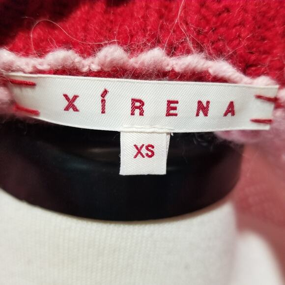 XiRENA Sweater Womens XS Alpaca Apres Ski Taos Alpaca Stripe Crewneck Oversized - Picture 6 of 10